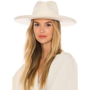 NWOT LACK OF COLOR The Melodic Fedora in Ivory Unisex Sz Small (55CM)